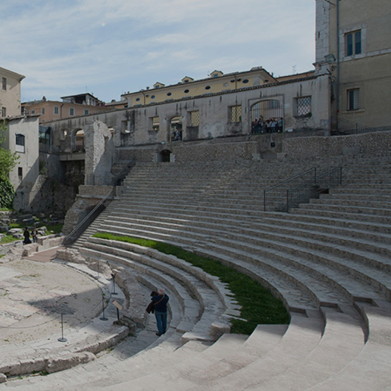 the roman theater 
and the national 
archaeological museum